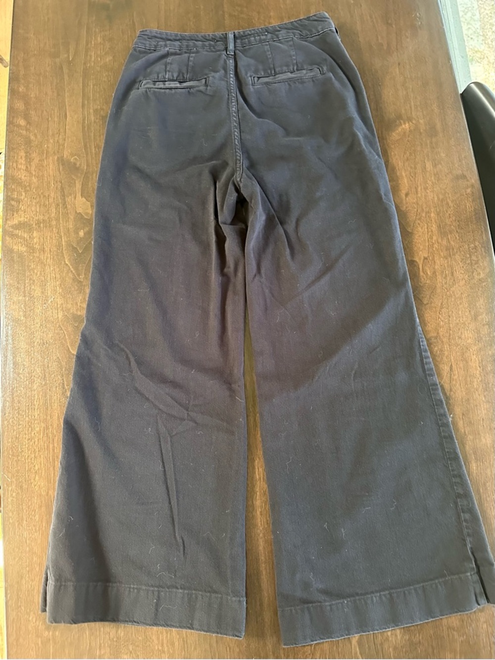 Pilcro Anthropologie Black Wide Leg High Rise Women's Pants 28 Flawless - Picture 2 of 7